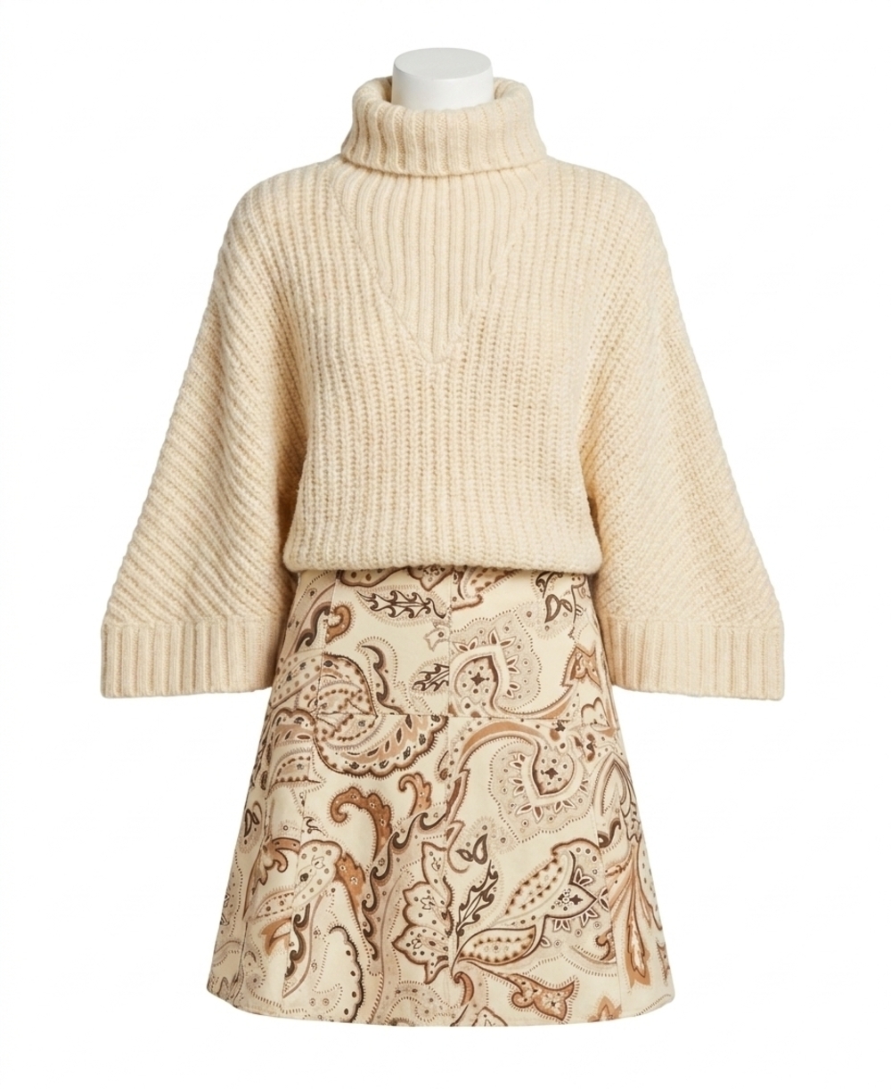 NEW MARIE OLIVER annika popover sweater in ivory